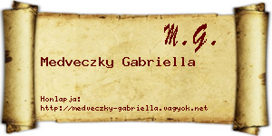 Medveczky Gabriella névjegykártya