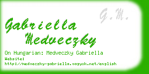 gabriella medveczky business card